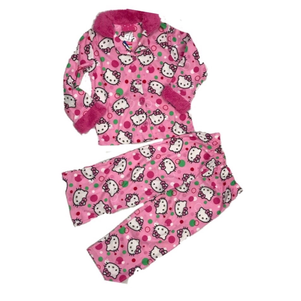 Hello Kitty PJ Set Sanrio Girls Toddler Two Piece